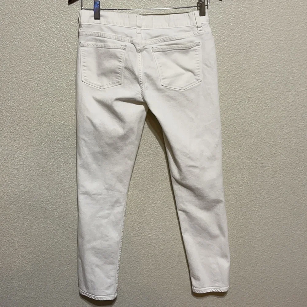 J Crew White Toothpick 26ankle Jeans